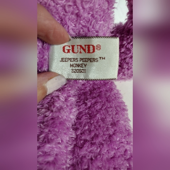 Fund Jeepers Creepers Purple Monkey Beanie Plush Stuffed Animal 14" - Picture 4 of 6